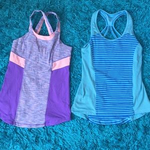 2 girls Ivivva tank tops size 14